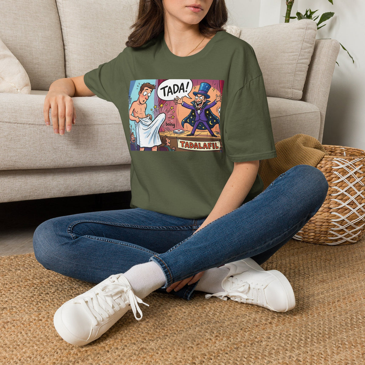 Tadafil Funny Magic Strip Joke T-Shirt
