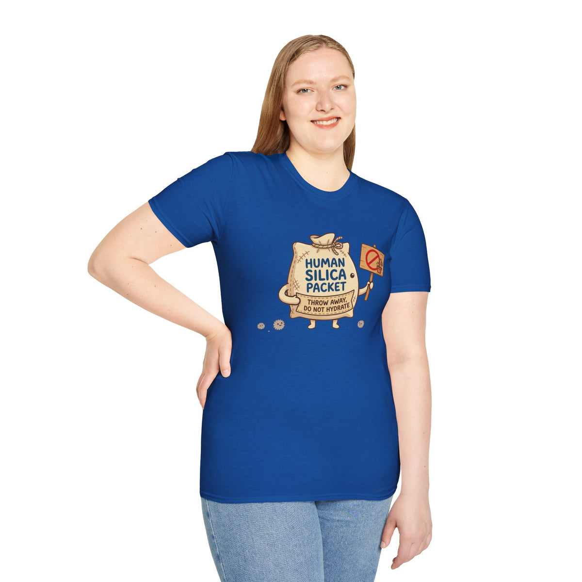 Human Silica Packet T-Shirt — Funny Novelty Graphic Tee