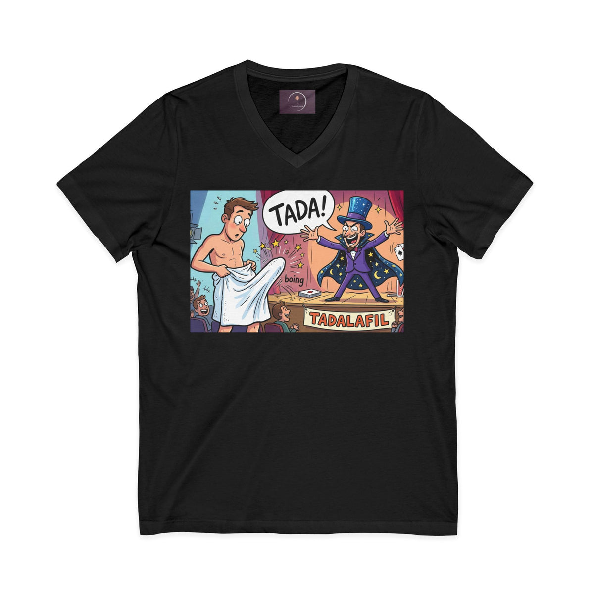 Tadafil Funny Magic Strip Joke V-neck T-Shirt