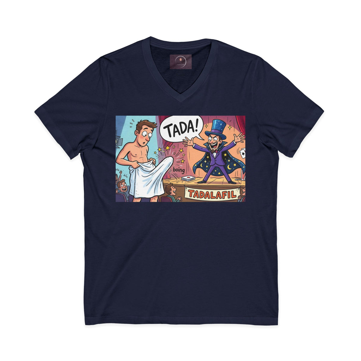 Tadafil Funny Magic Strip Joke V-neck T-Shirt