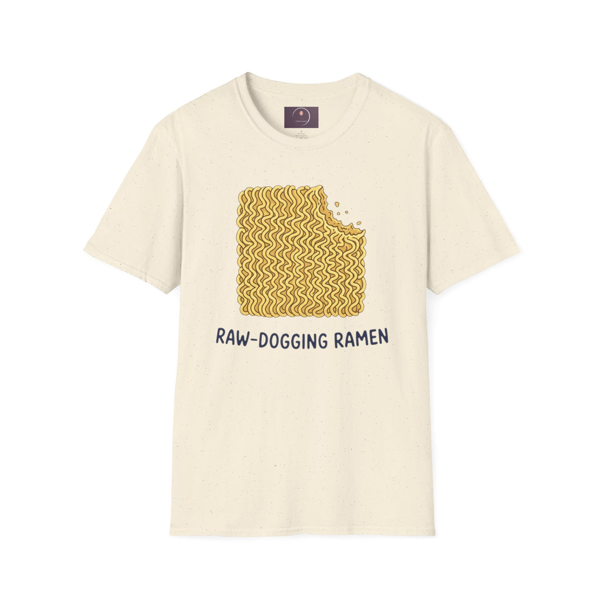 Ramen Graphic Tee — "Raw-Dogging Ramen" Funny Noodle Bite T-Shirt