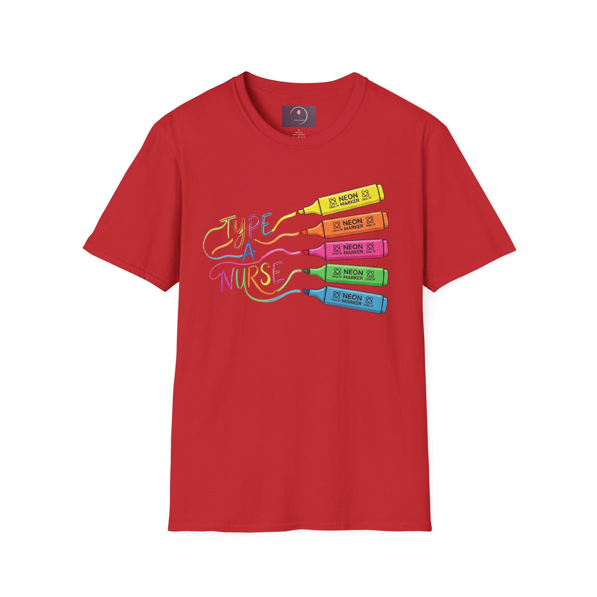 Type A Nurse T-Shirt — Colorful Highlighter Design for Nurses