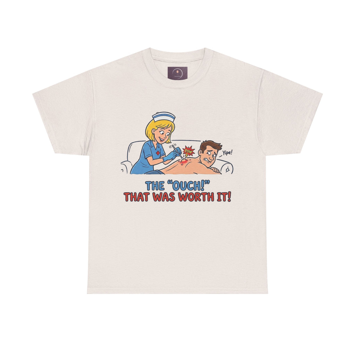 Graphic Tee — Retro Nurse Tattoo 'The "Ouch" That Was Worth It!'