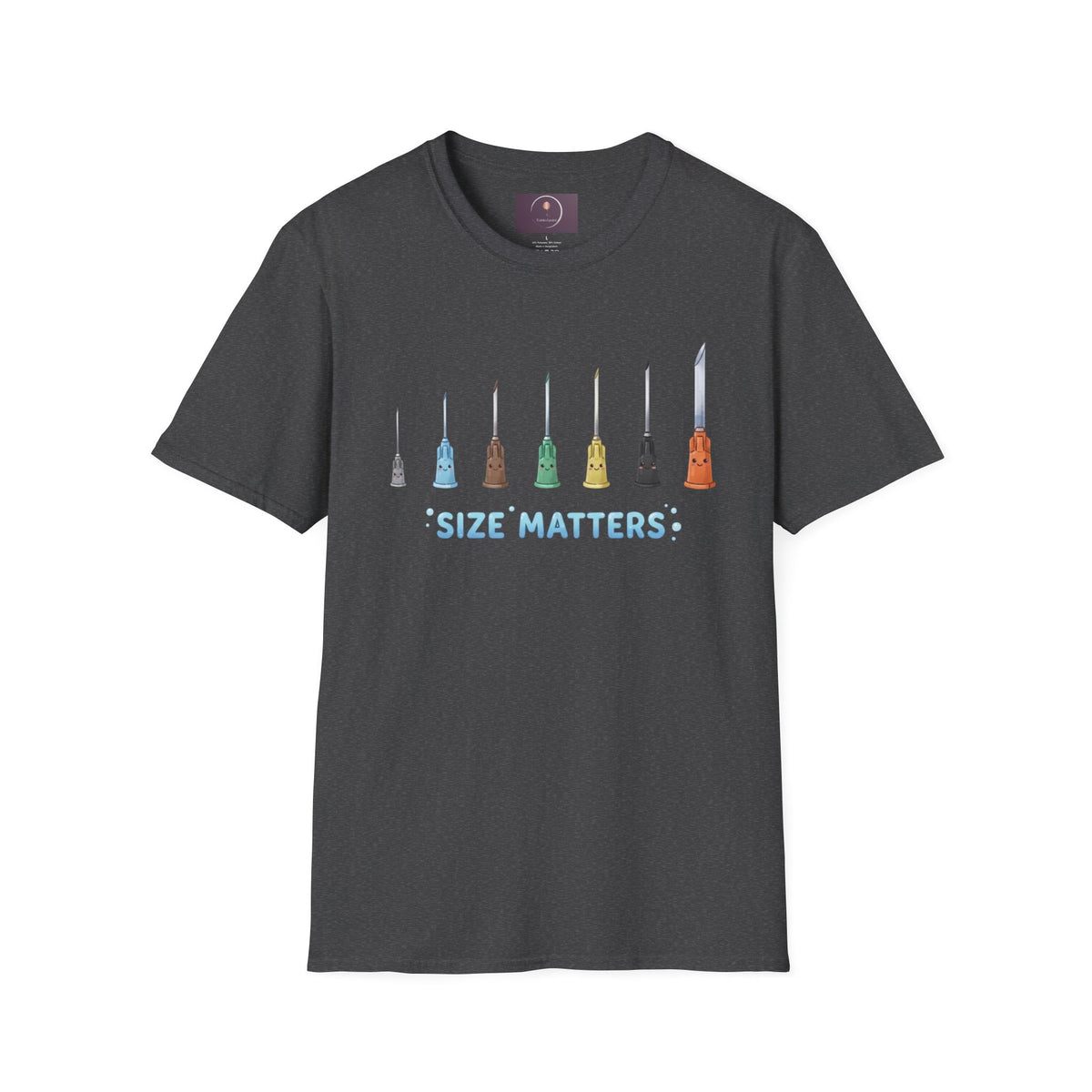 Size Matters T-Shirt — Colorful Art Brush Sizes Tee