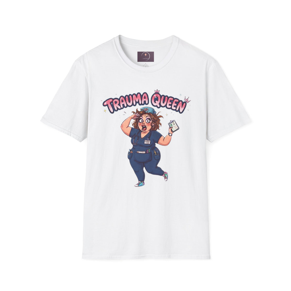 Trauma Queen T-Shirt — Funny ER Nurse Medical Humor Tee