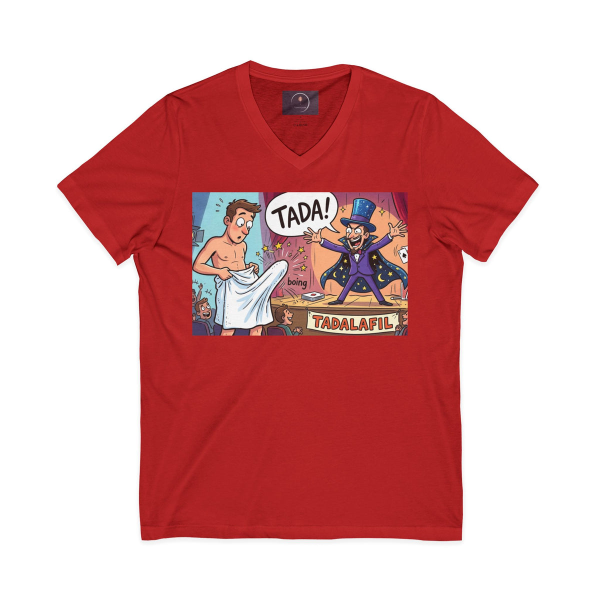 Tadafil Funny Magic Strip Joke V-neck T-Shirt