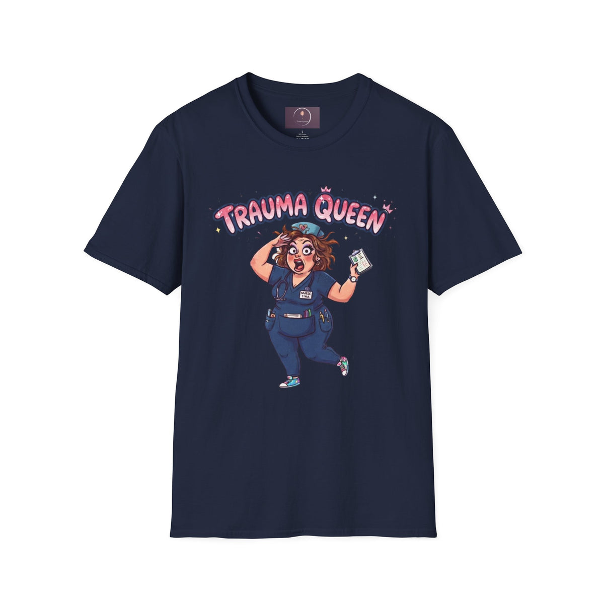 Trauma Queen T-Shirt — Funny ER Nurse Medical Humor Tee