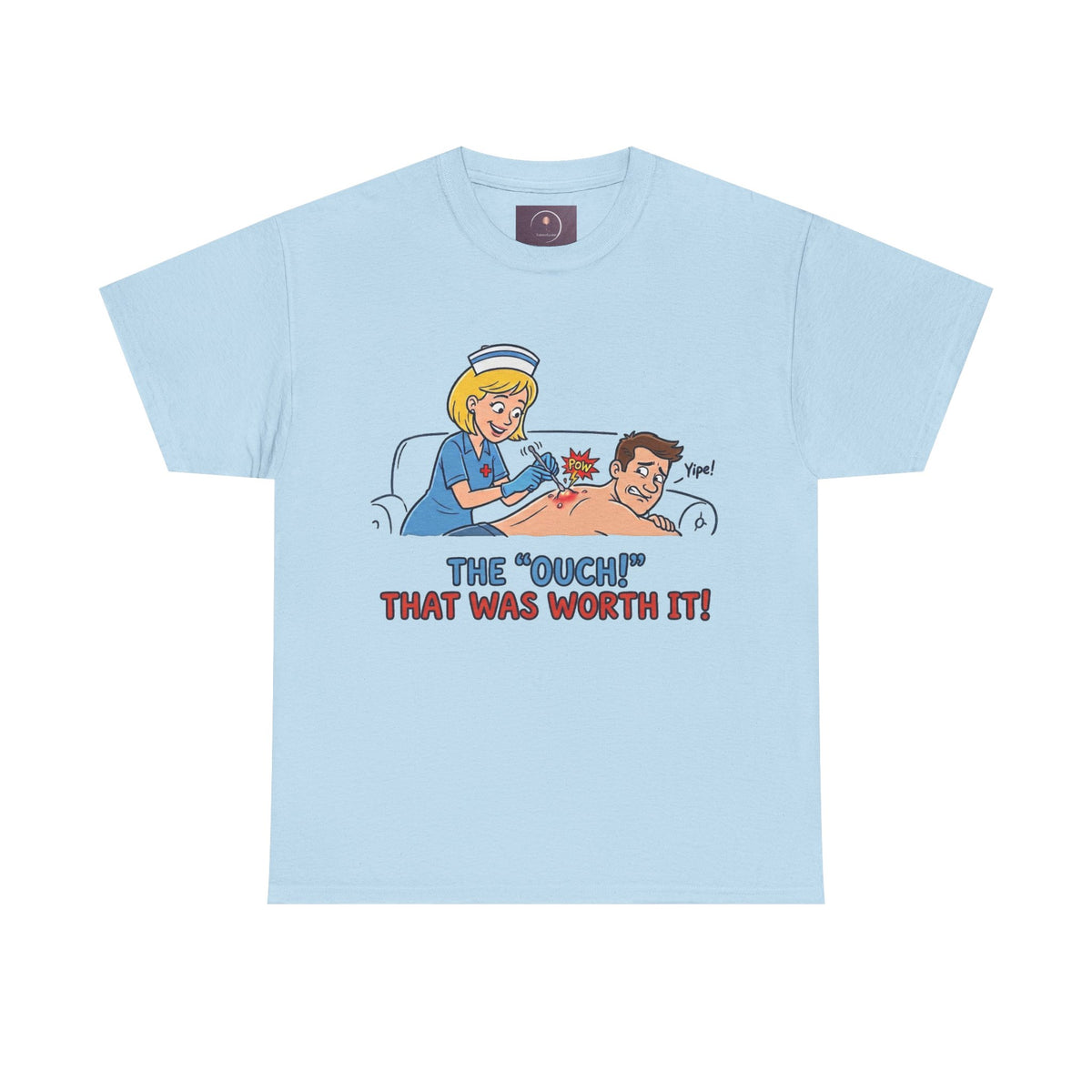 Graphic Tee — Retro Nurse Tattoo 'The "Ouch" That Was Worth It!'