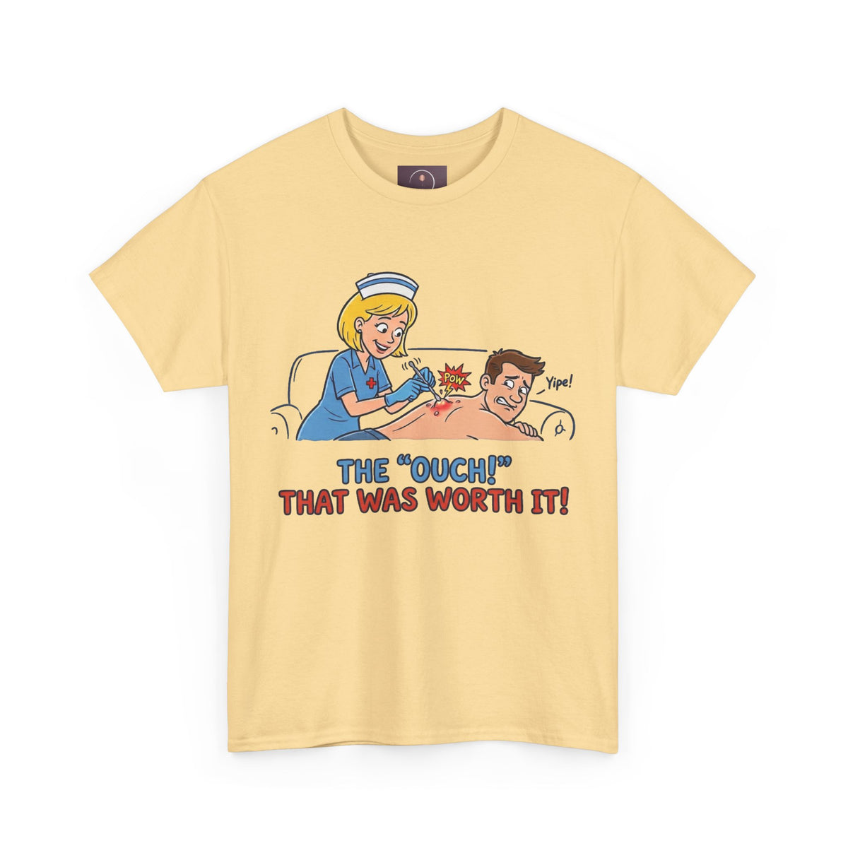 Graphic Tee — Retro Nurse Tattoo 'The "Ouch" That Was Worth It!'