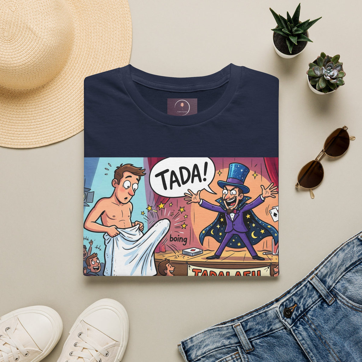Tadafil Funny Magic Strip Joke T-Shirt
