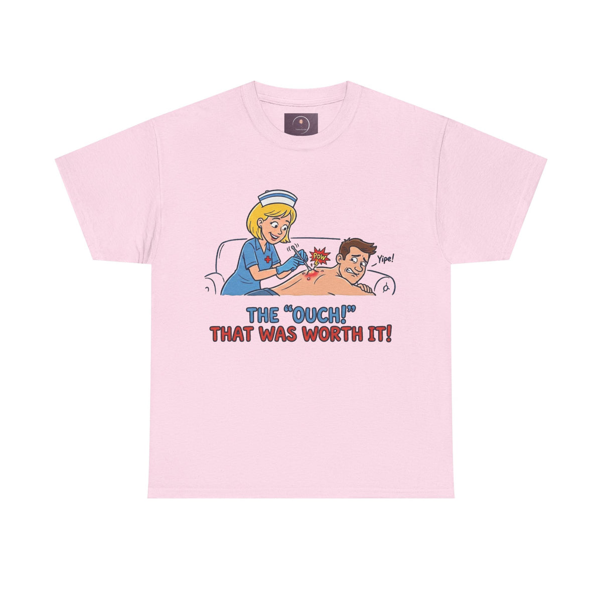 Graphic Tee — Retro Nurse Tattoo 'The "Ouch" That Was Worth It!'