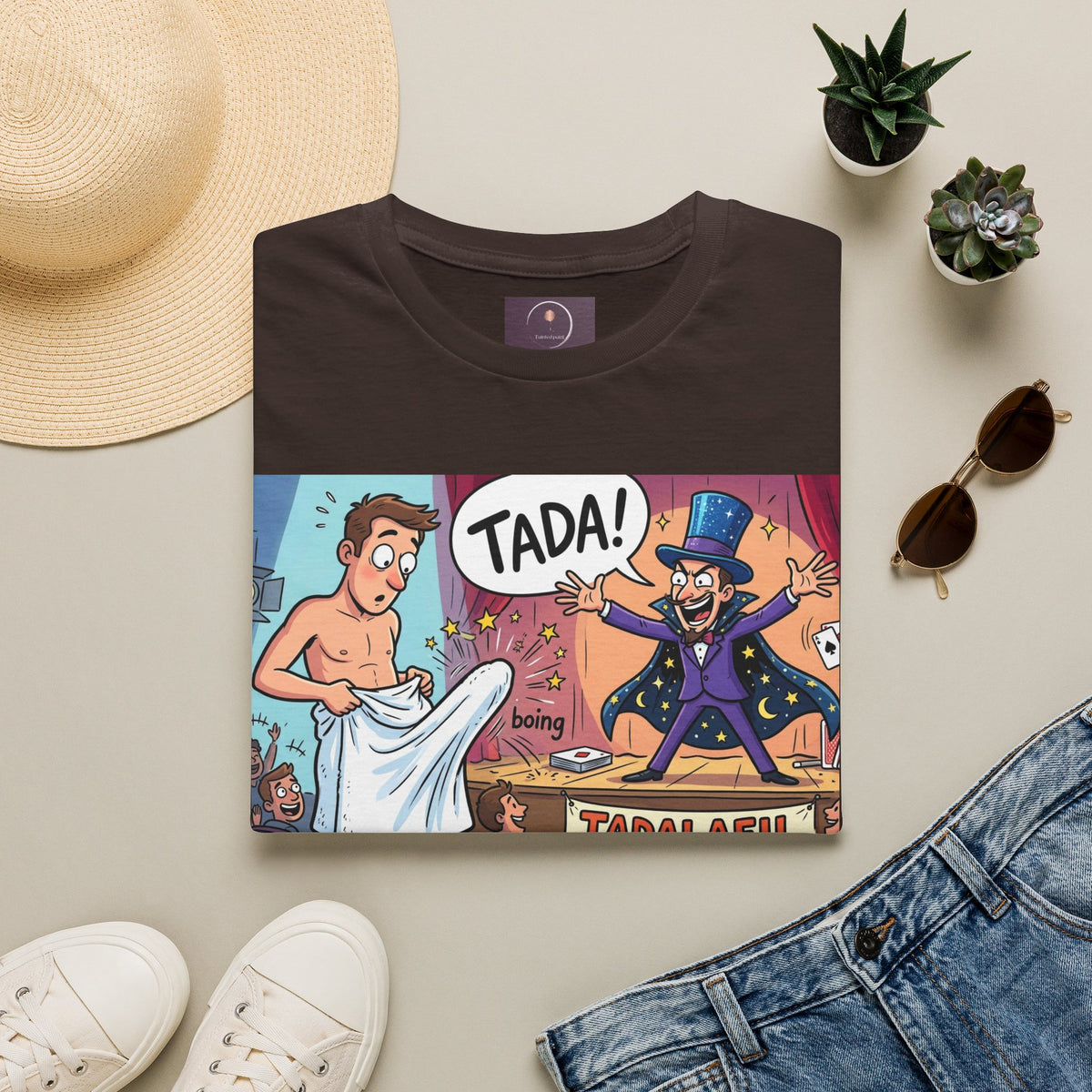 Tadafil Funny Magic Strip Joke T-Shirt