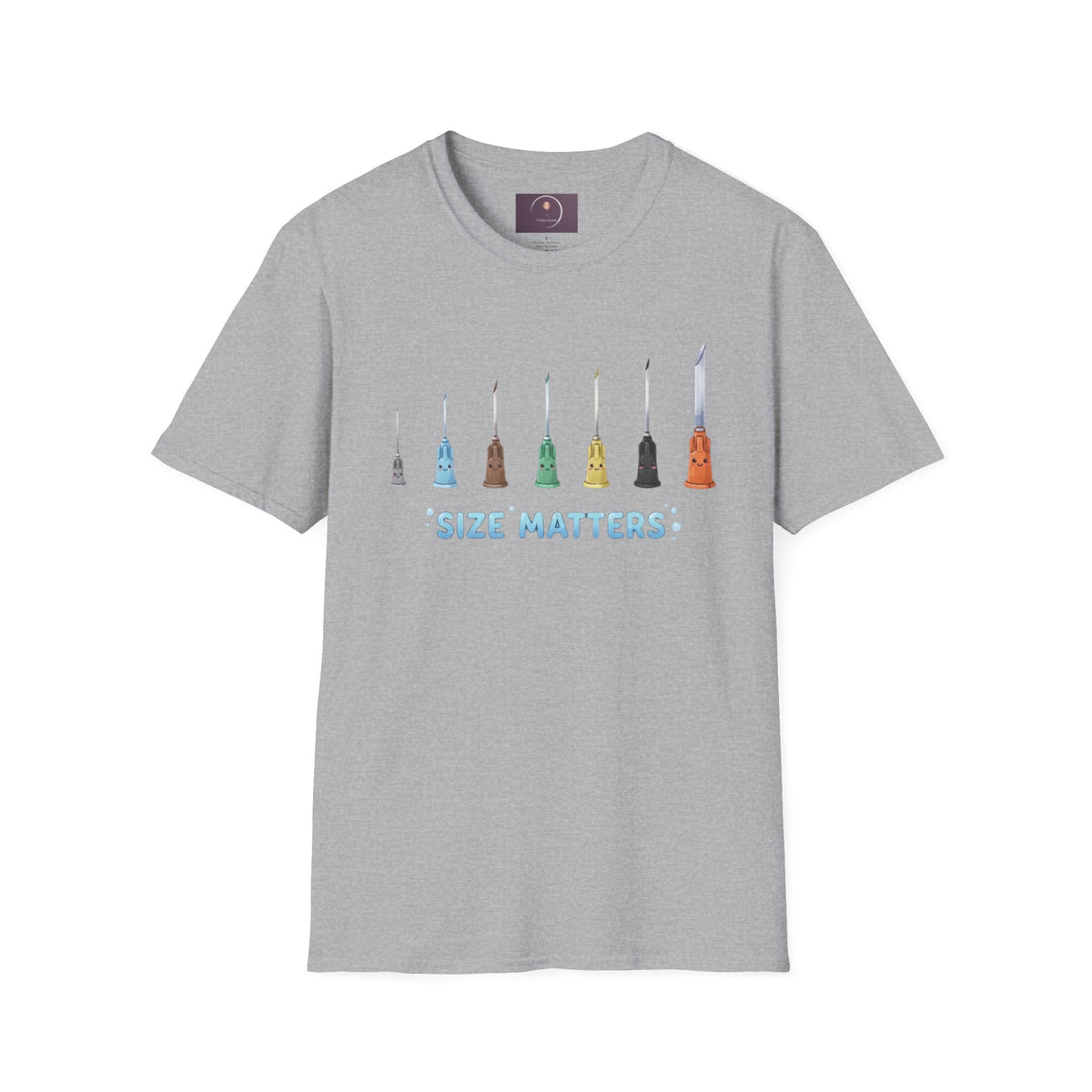 Size Matters T-Shirt — Colorful Art Brush Sizes Tee