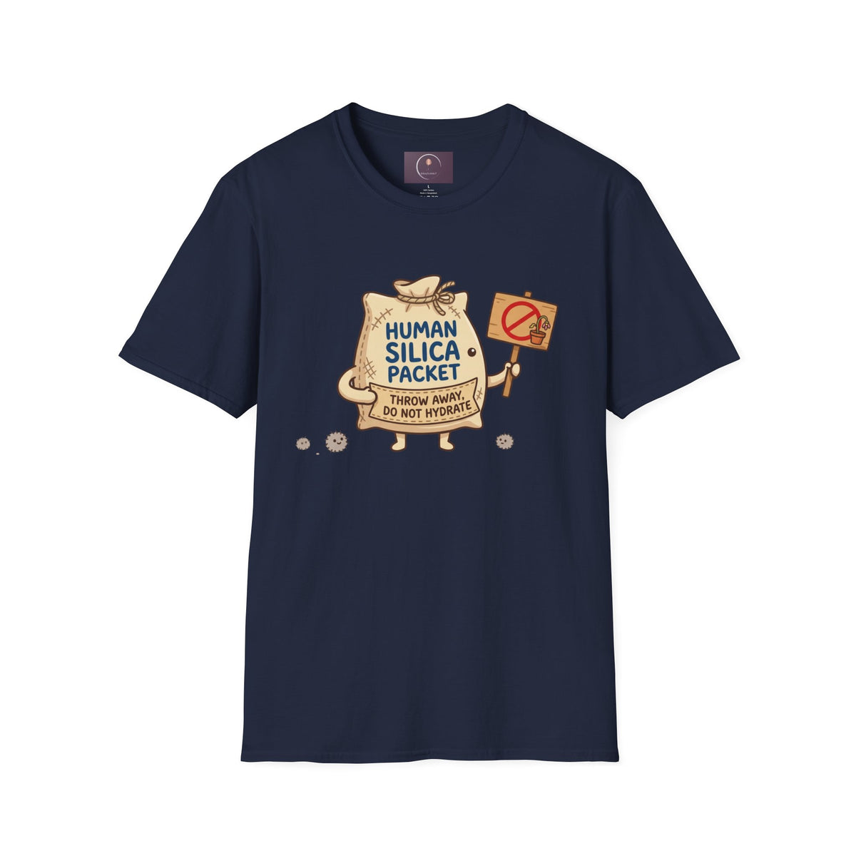 Human Silica Packet T-Shirt — Funny Novelty Graphic Tee