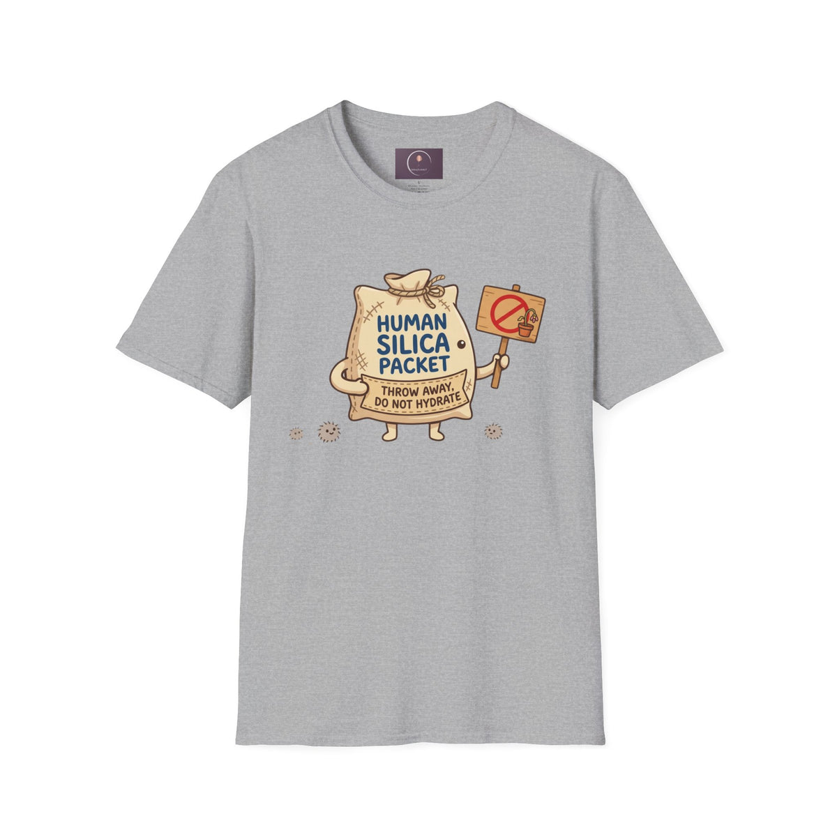 Human Silica Packet T-Shirt — Funny Novelty Graphic Tee