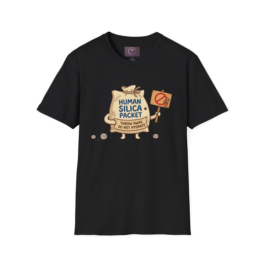Human Silica Packet T-Shirt — Funny Novelty Graphic Tee