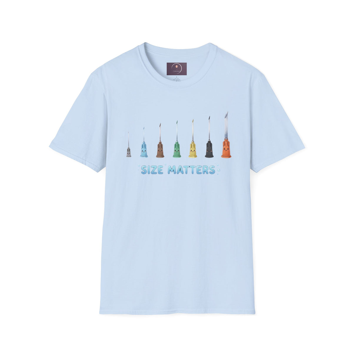 Size Matters T-Shirt — Colorful Art Brush Sizes Tee