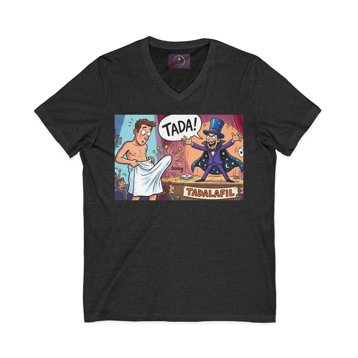 Tadafil Funny Magic Strip Joke V-neck T-Shirt