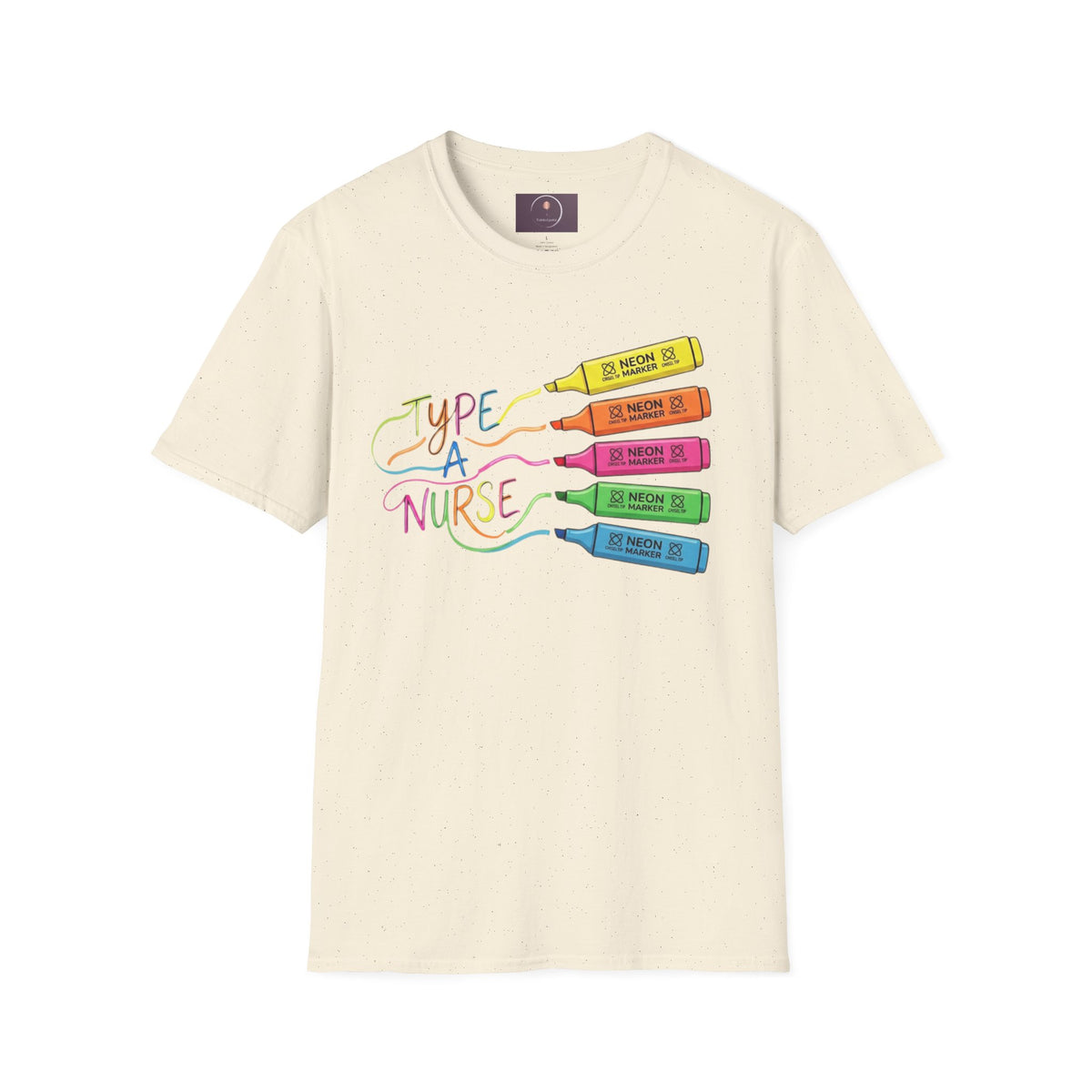 Type A Nurse T-Shirt — Colorful Highlighter Design for Nurses