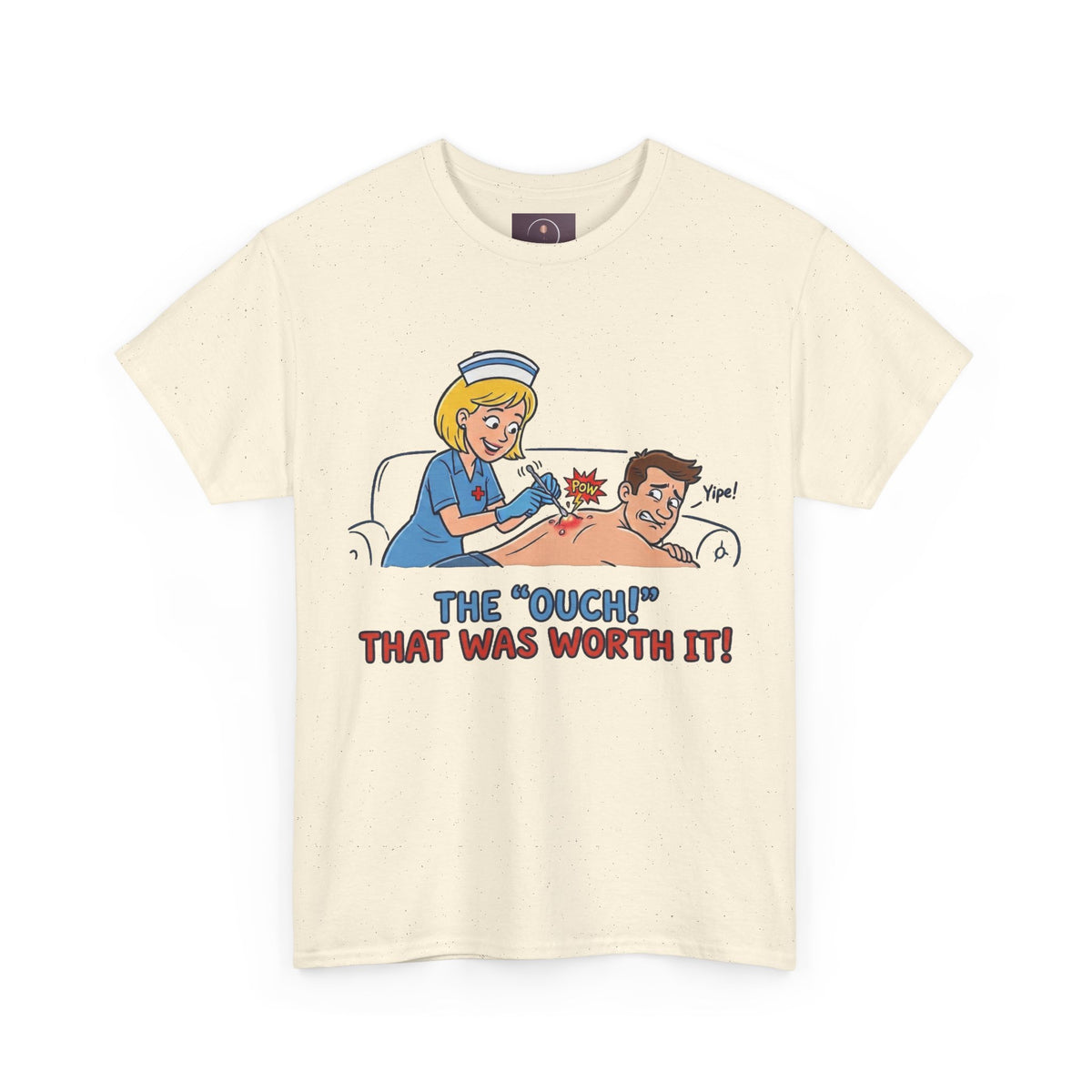 Graphic Tee — Retro Nurse Tattoo 'The "Ouch" That Was Worth It!'