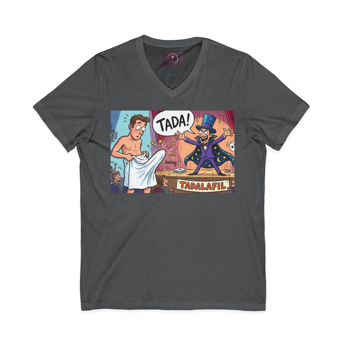 Tadafil Funny Magic Strip Joke V-neck T-Shirt