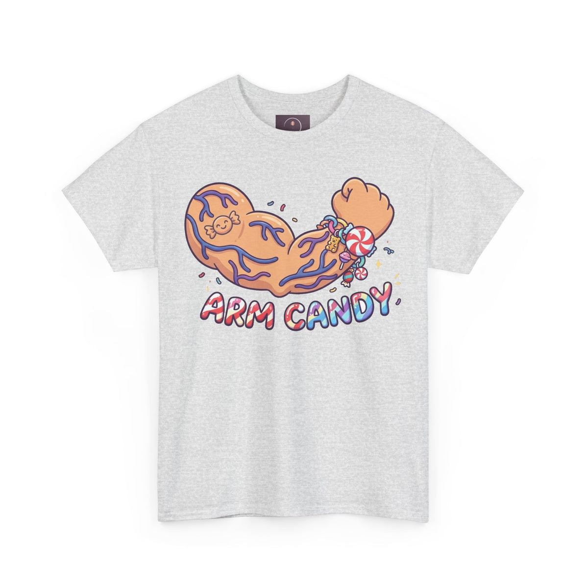 Arm Candy Graphic Tee — Cute Candy Arm Illustration T-Shirt