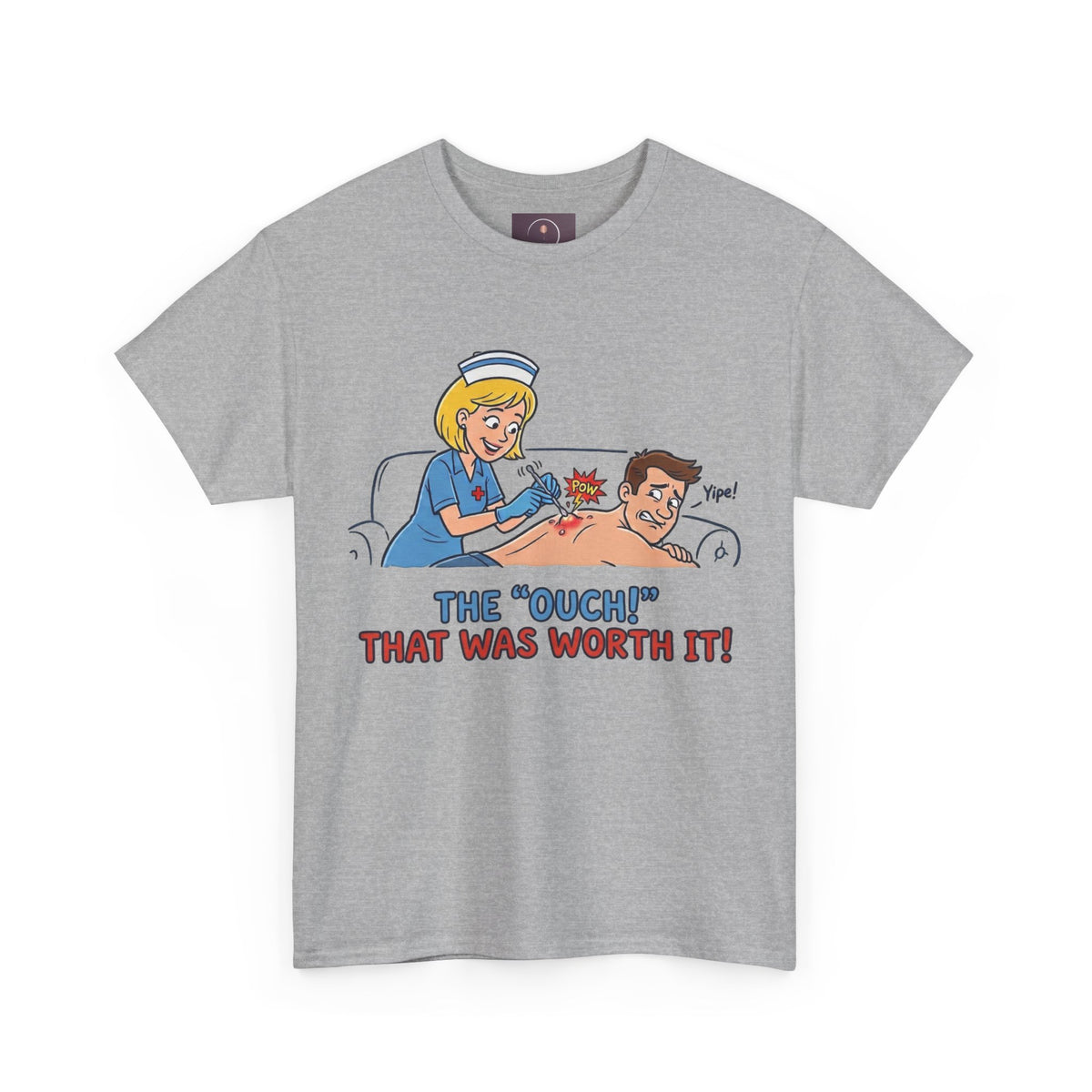 Graphic Tee — Retro Nurse Tattoo 'The "Ouch" That Was Worth It!'