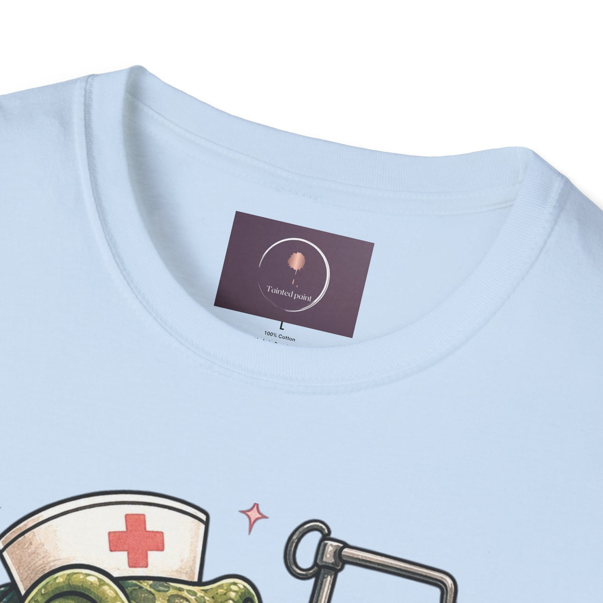 Nurse Dino T‑Shirt — Cute Daptomycin IV Cartoon Tee for Nurses & Med Students