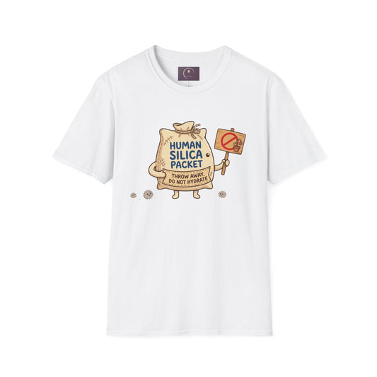 Human Silica Packet T-Shirt — Funny Novelty Graphic Tee